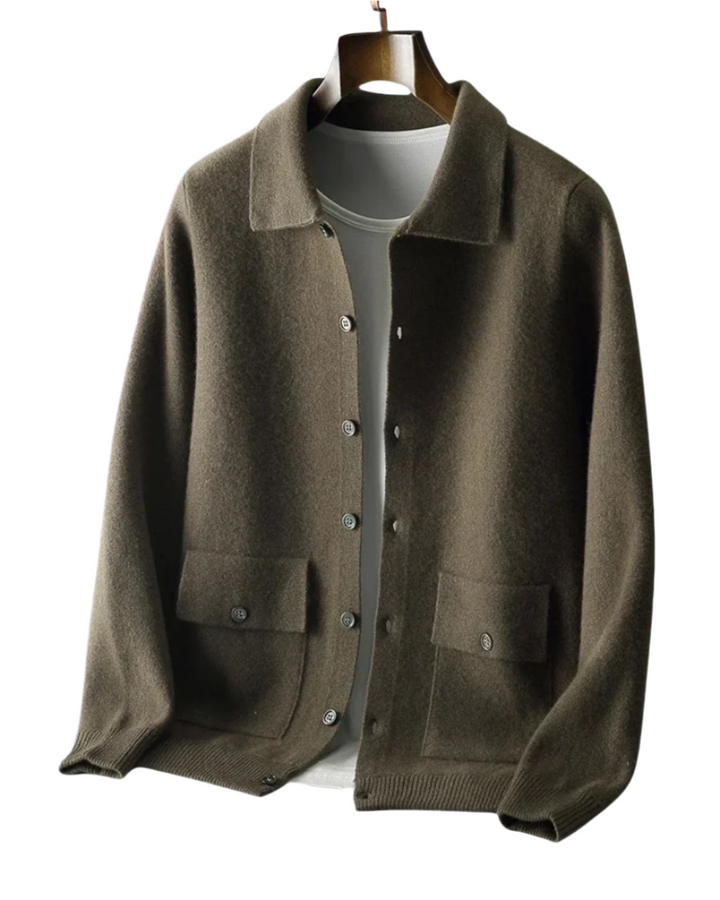 Cárdigan de lana merina Janus