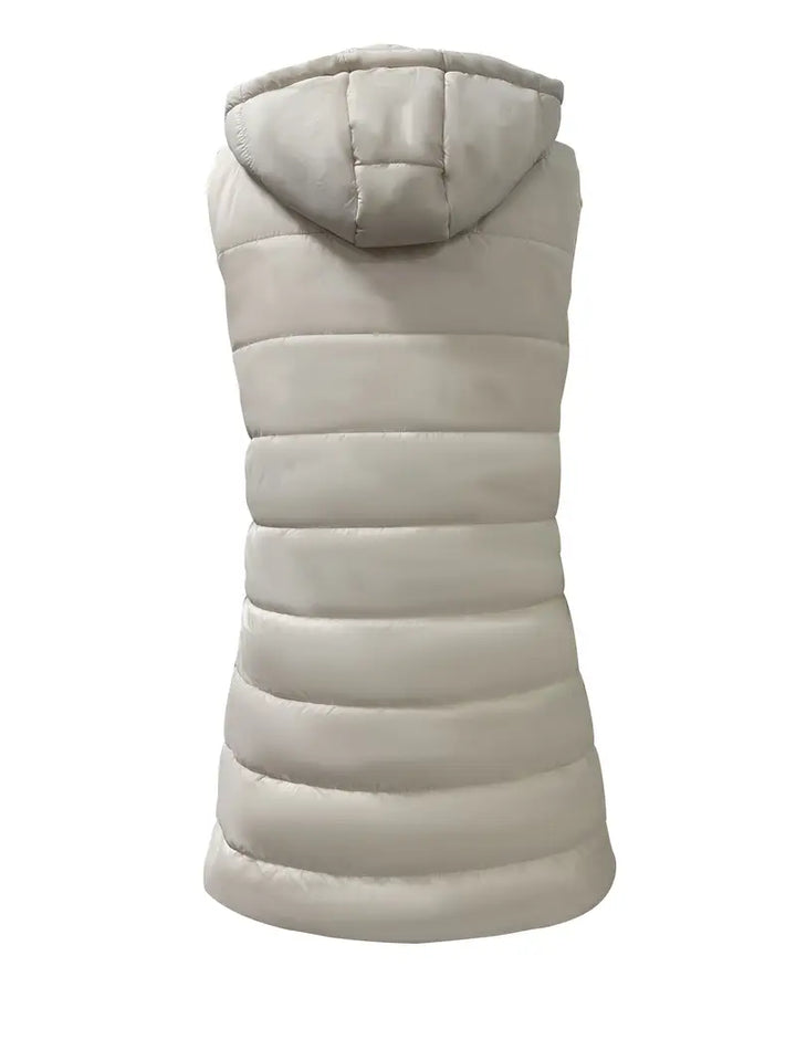 Chaleco casual con capucha moderna para mujer