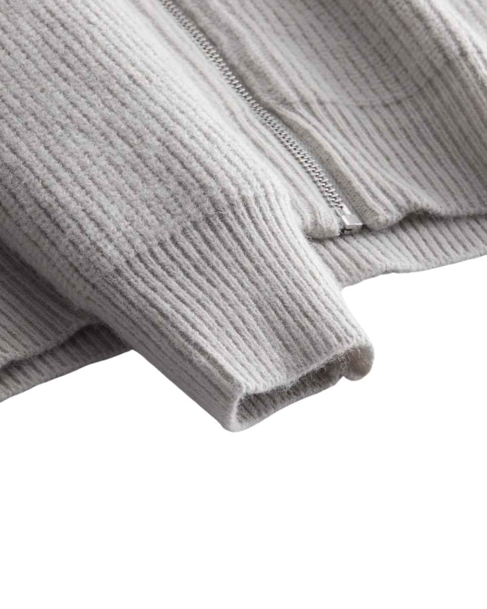 Chaqueta con cremallera de lana merina Four Seasons