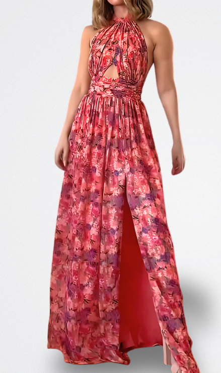 Isa Luna | Vestido Floral con Espalda Descubierta