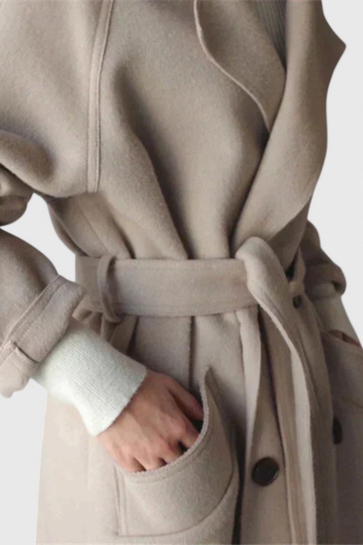 Clara | Abrigo Largo de Mezcla de Lana