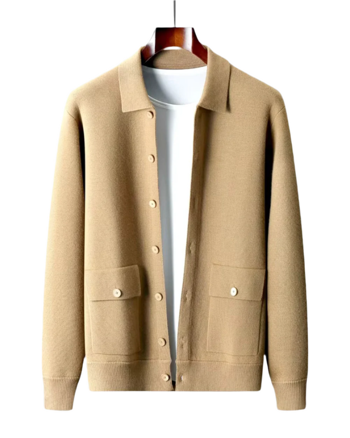 Cárdigan de lana merina Janus