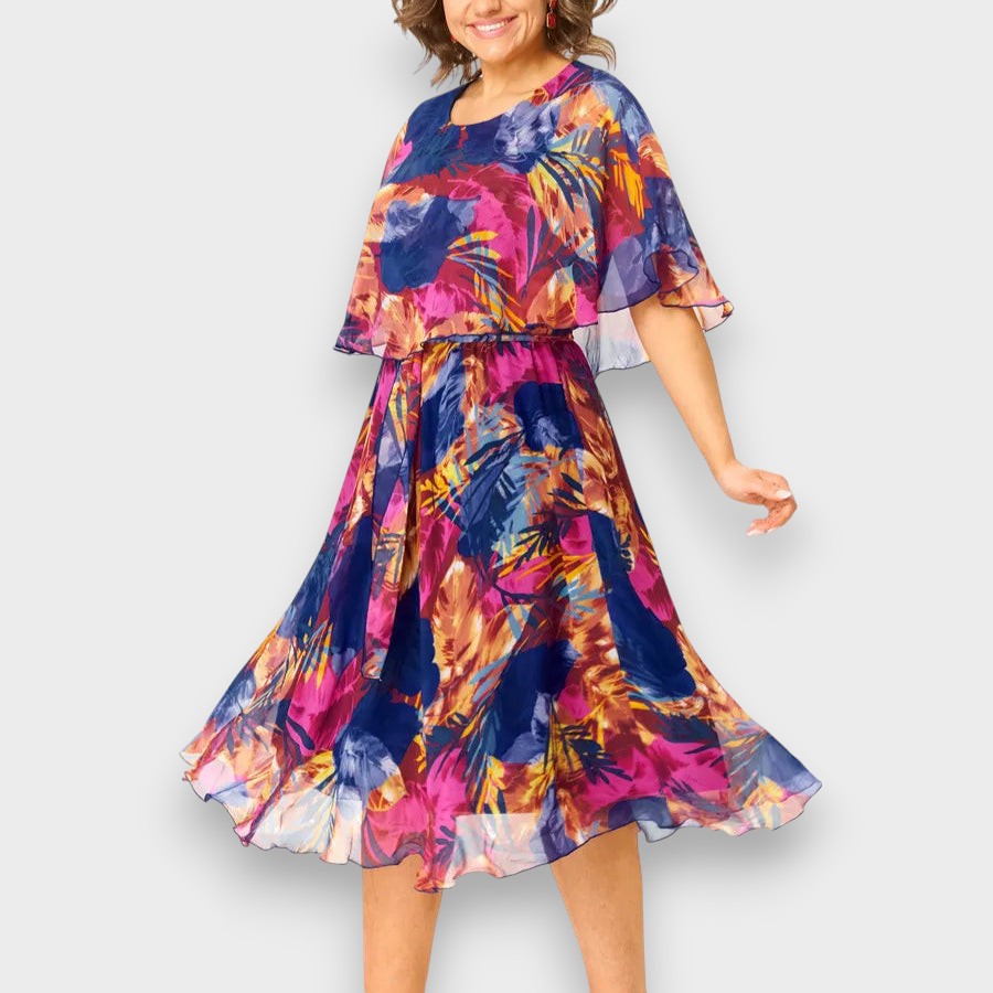 Suzana - Cómodo vestido de gasa talla grande