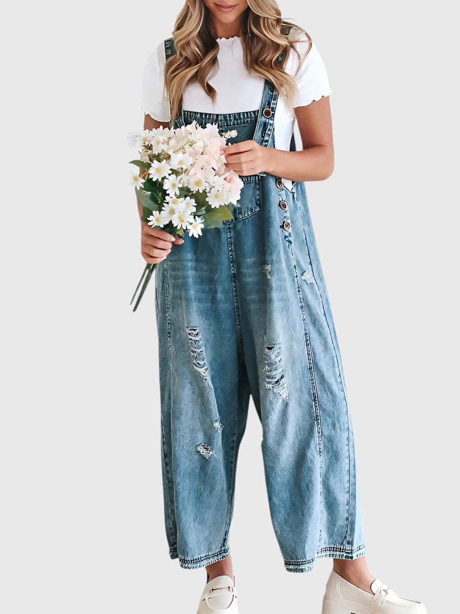 Thessaly™ | Petos de Mezclilla Desgastados