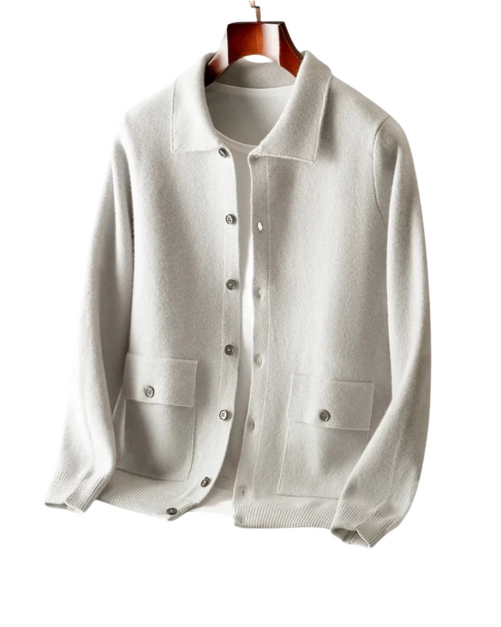 Cárdigan de lana merina Janus