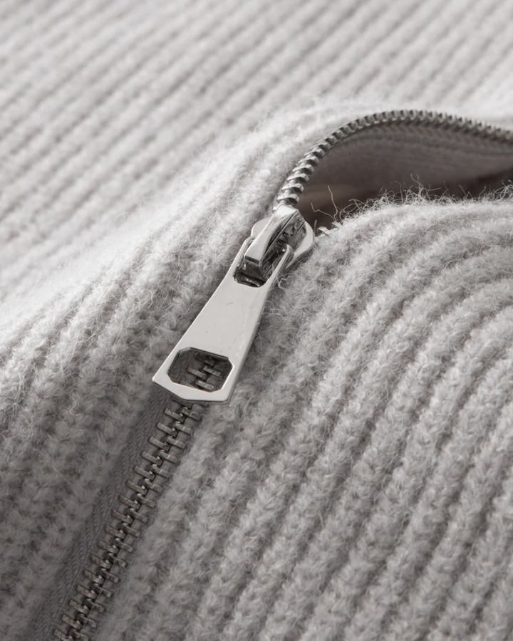 Chaqueta con cremallera de lana merina Four Seasons