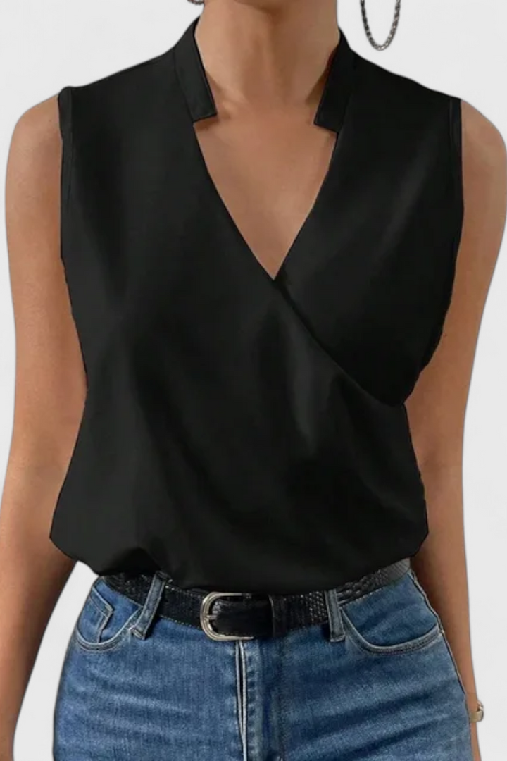 Yariela Top Suave de Verano con Escote en V