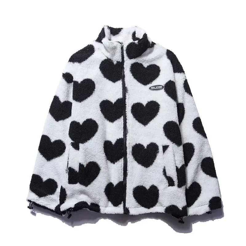 Katharina | Chaqueta con corazones reversibles