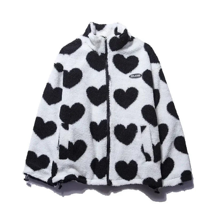 Katharina | Chaqueta con corazones reversibles