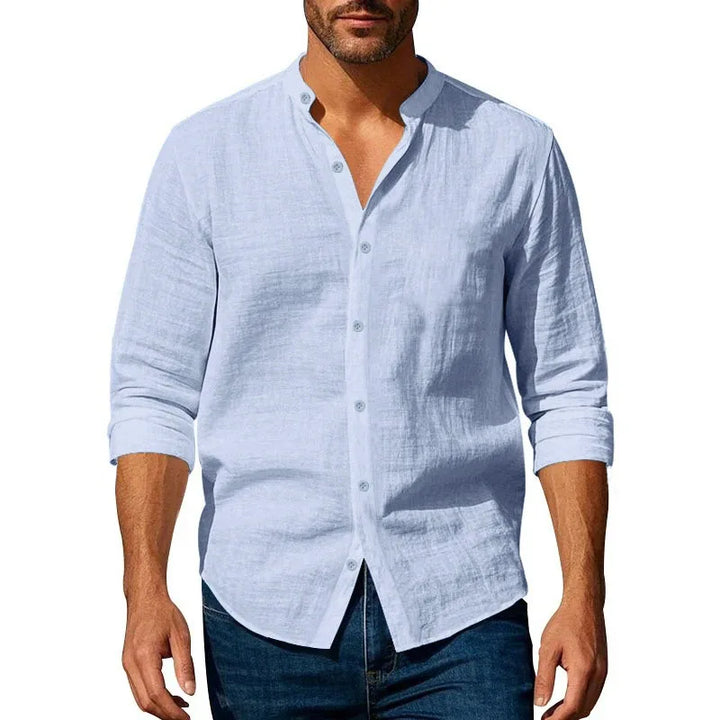 Camisa de verano de algodón/lino