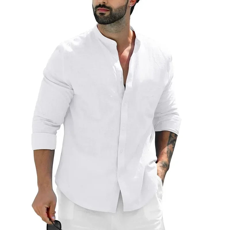 Camisa casual de lino