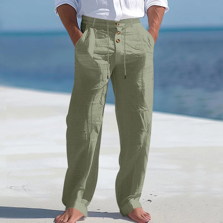 Pantalones de verano de lino