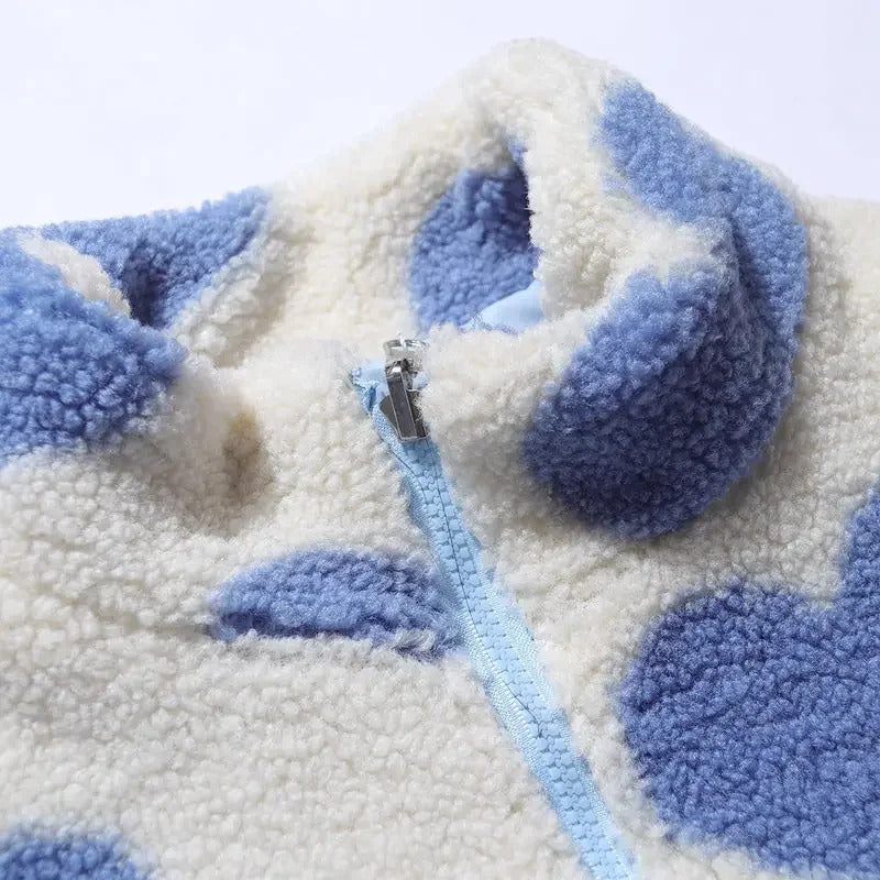 Katharina | Chaqueta con corazones reversibles