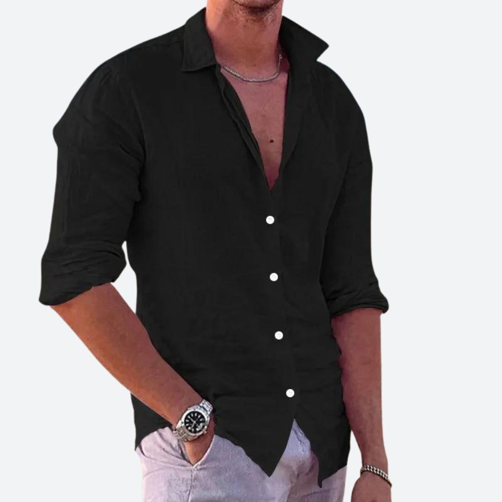 Camisa casual de lino