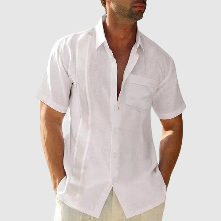 Elegante camisa de verano de lino