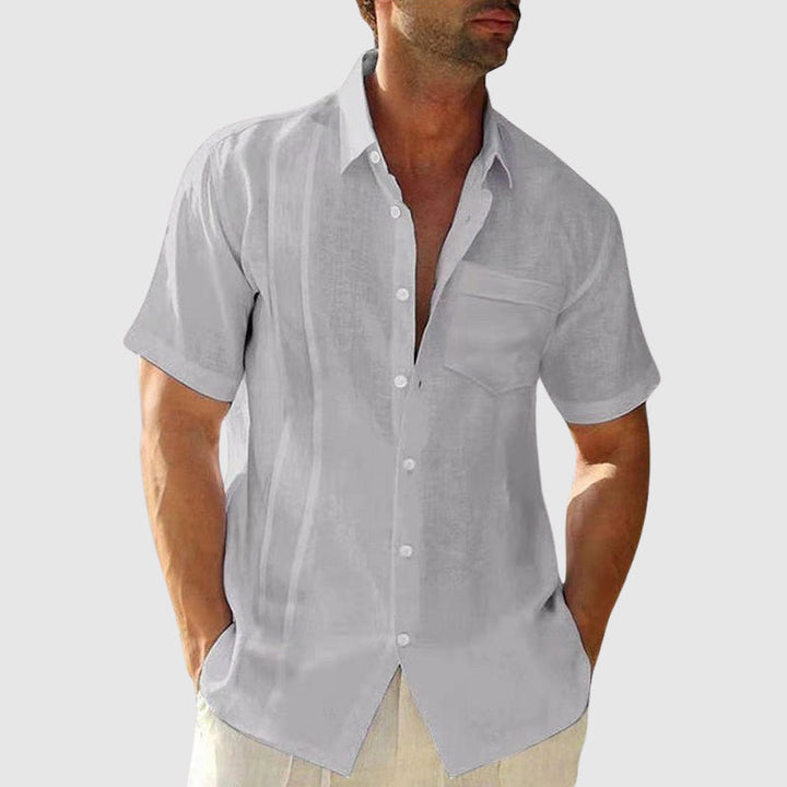 Elegante camisa de verano de lino