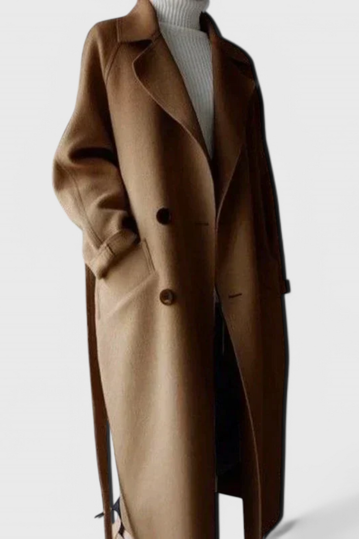 Clara | Abrigo Largo de Mezcla de Lana