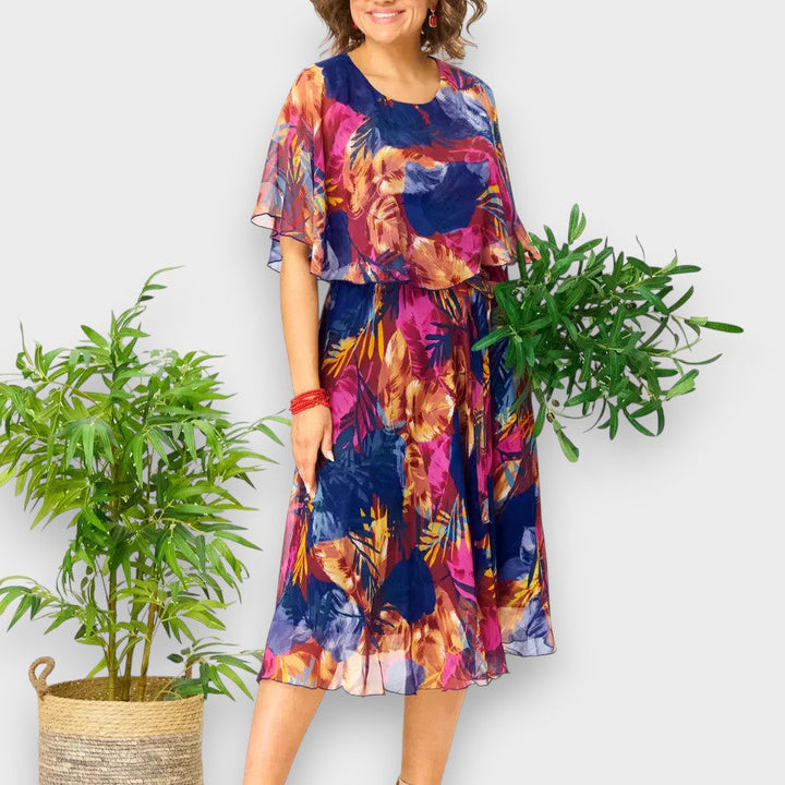 Suzana - Cómodo vestido de gasa talla grande