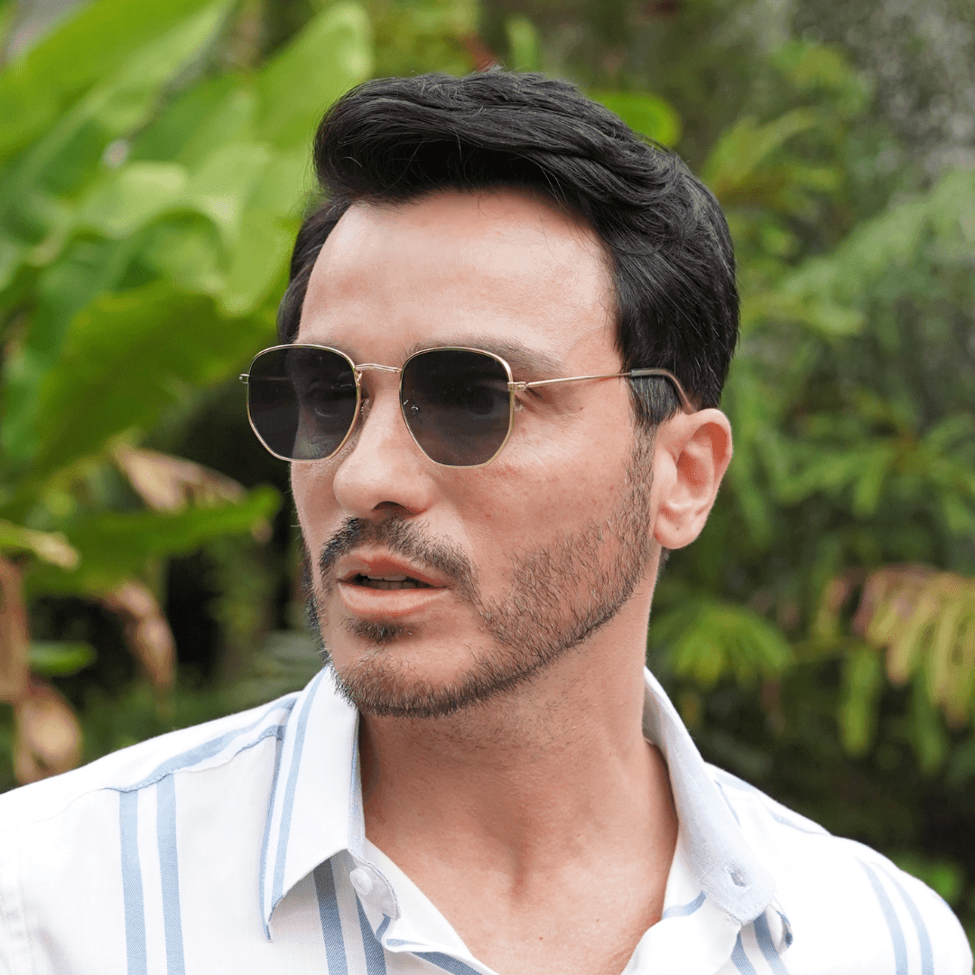 GAFAS DE SOL HEXAGONALES AMANECER