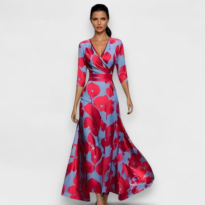 Izabel - Vestido de Flores de Lujo