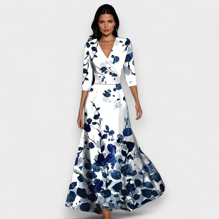 Izabel - Vestido de Flores de Lujo