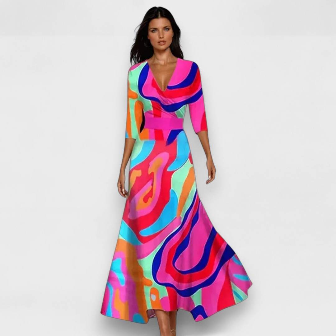 Izabel - Vestido de Flores de Lujo