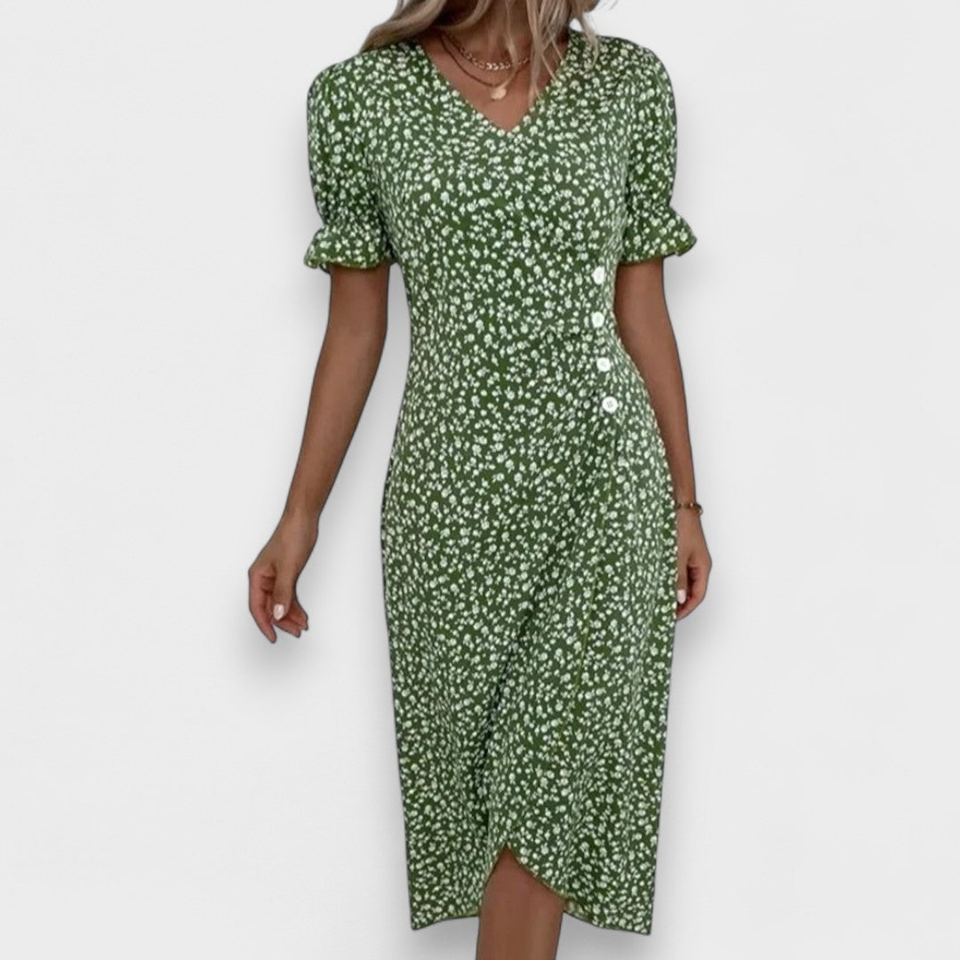 Valentina - Vestido floral de verano que cubre el vientre