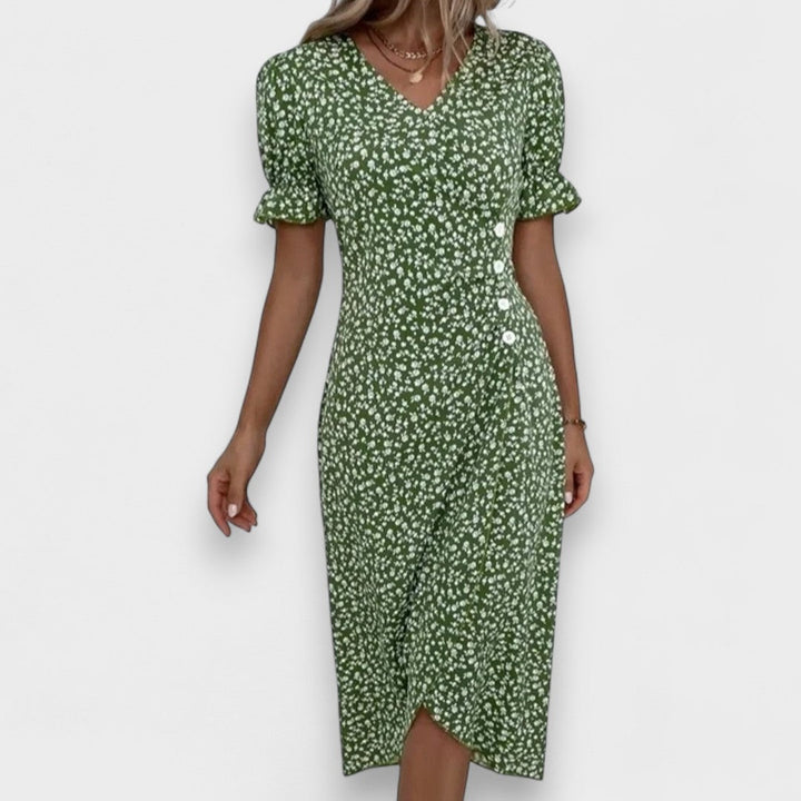 Valentina - Vestido floral de verano que cubre el vientre