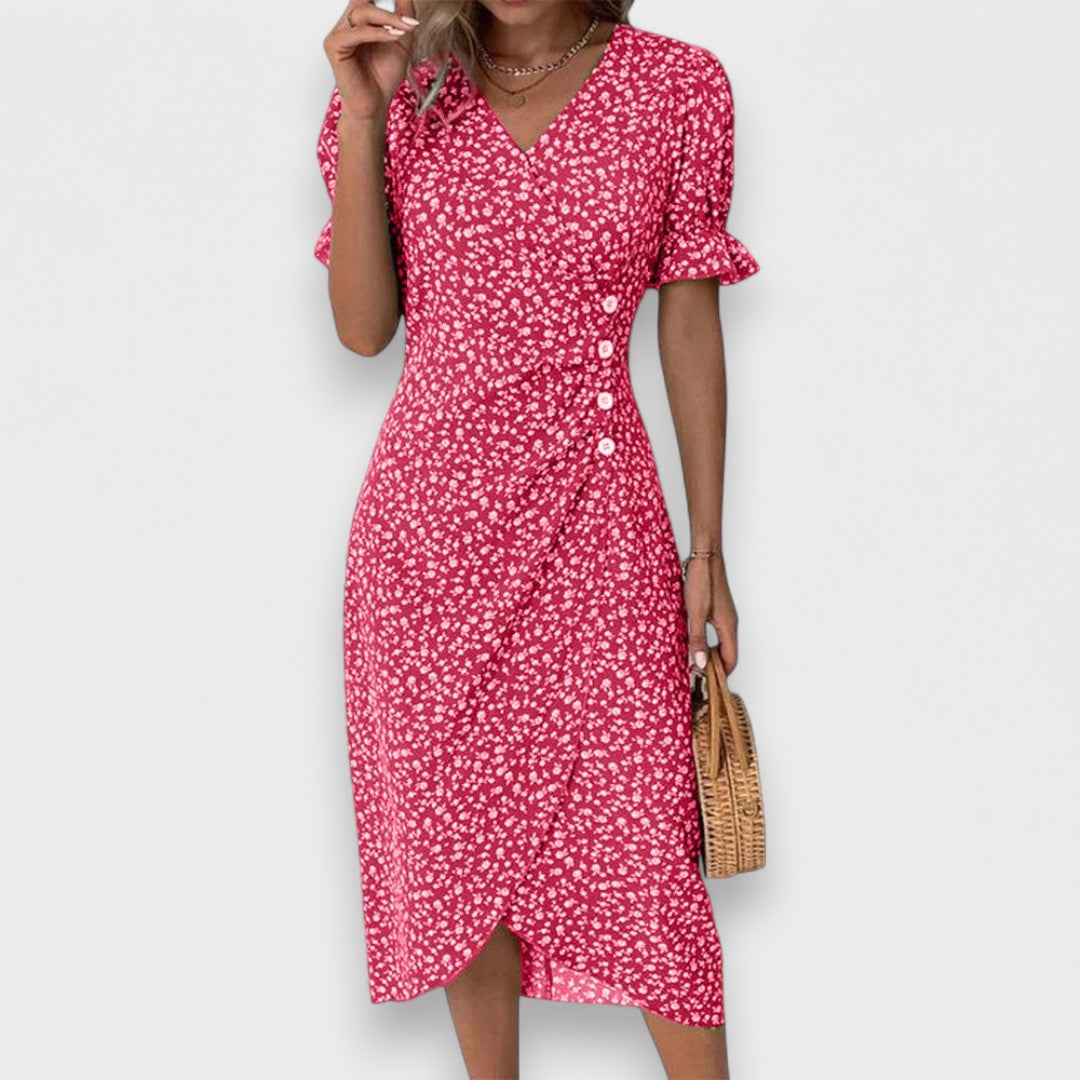 Valentina - Vestido floral de verano que cubre el vientre