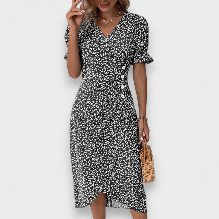 Valentina - Vestido floral de verano que cubre el vientre