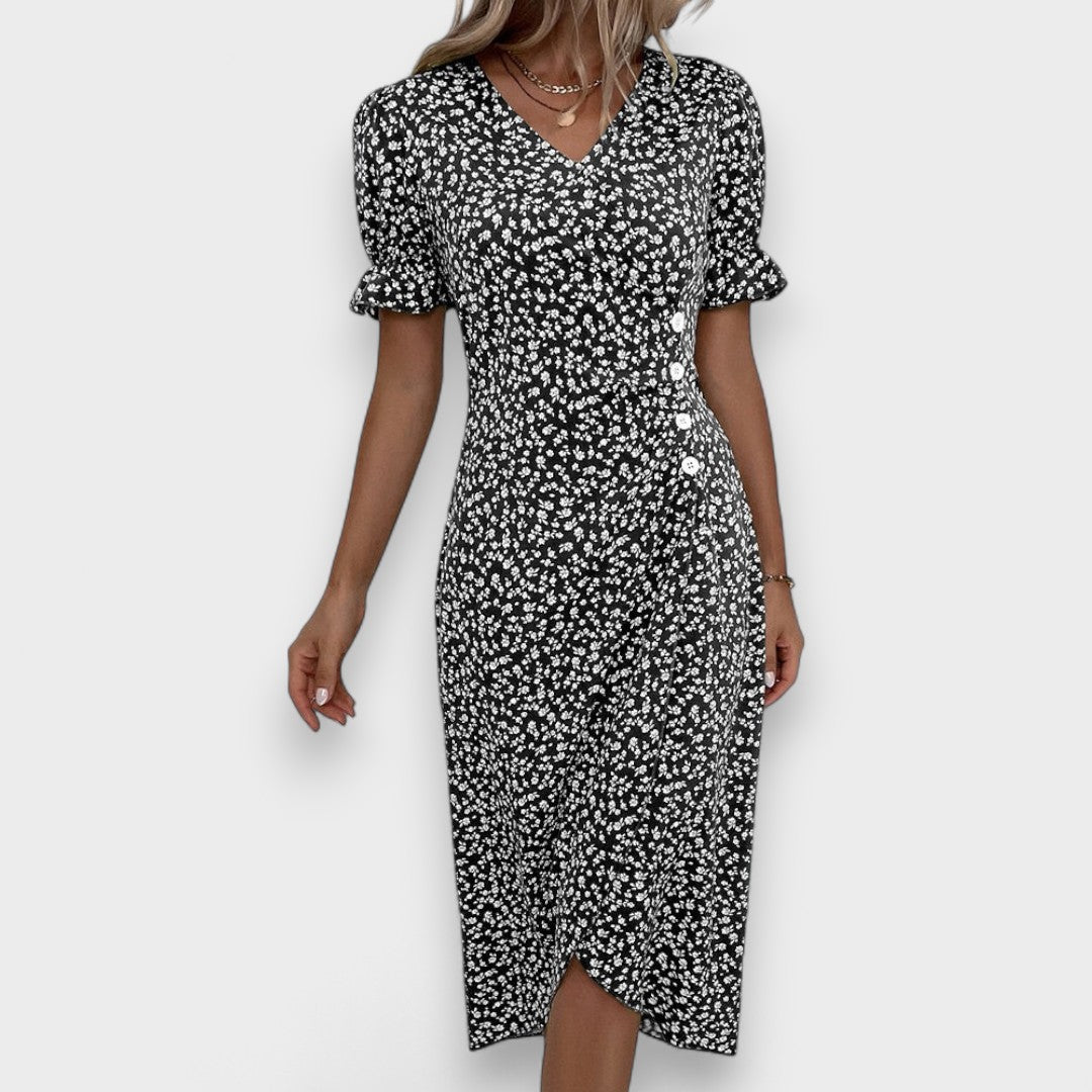 Valentina - Vestido floral de verano que cubre el vientre