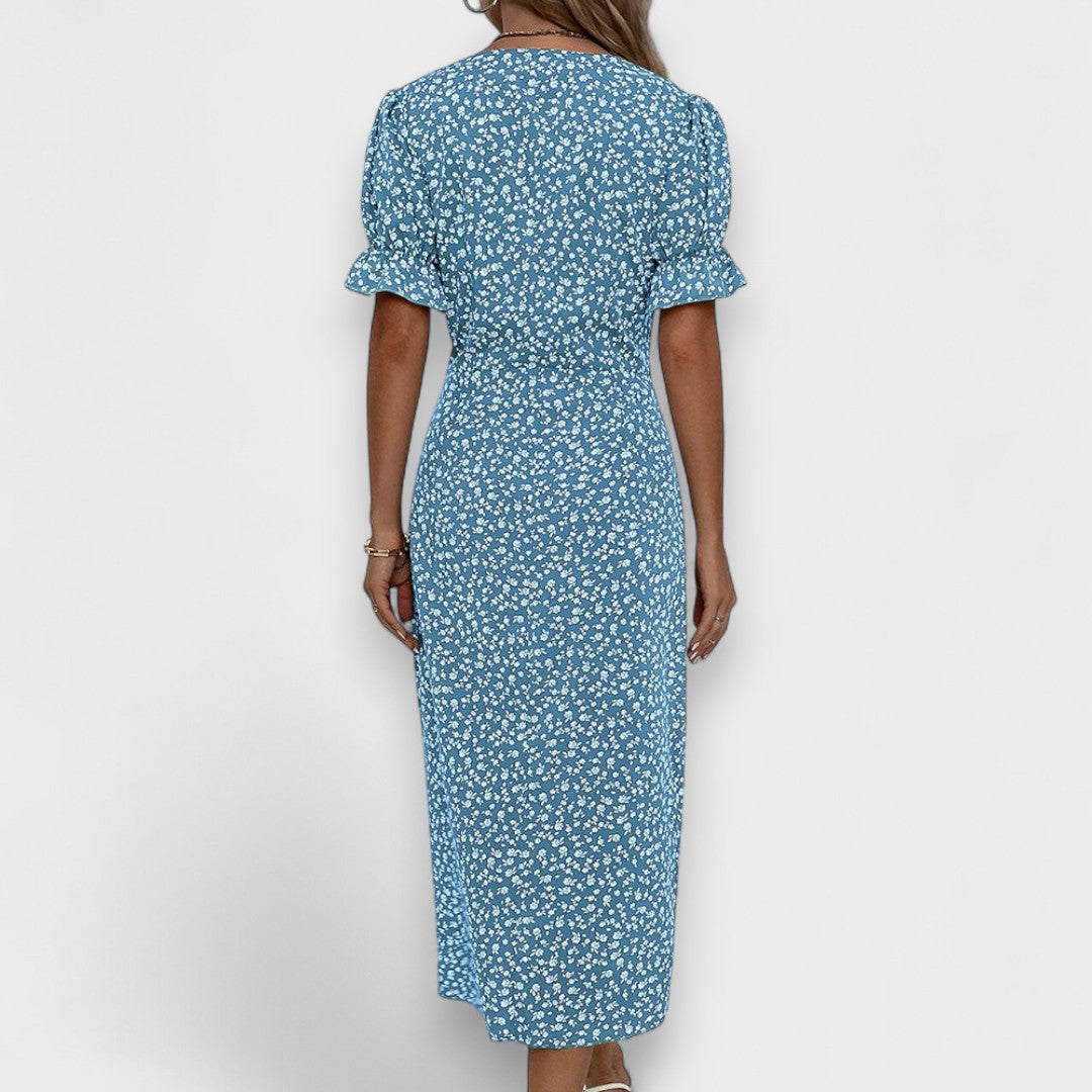 Valentina - Vestido floral de verano que cubre el vientre